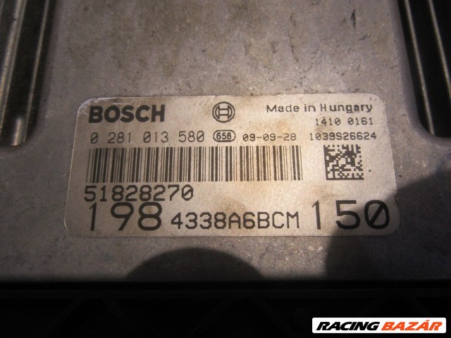 153231 Fiat Bravo 2007-2014 1,9 16v Diesel motorvezérlő szett 51828270 , 0281013580 4. kép