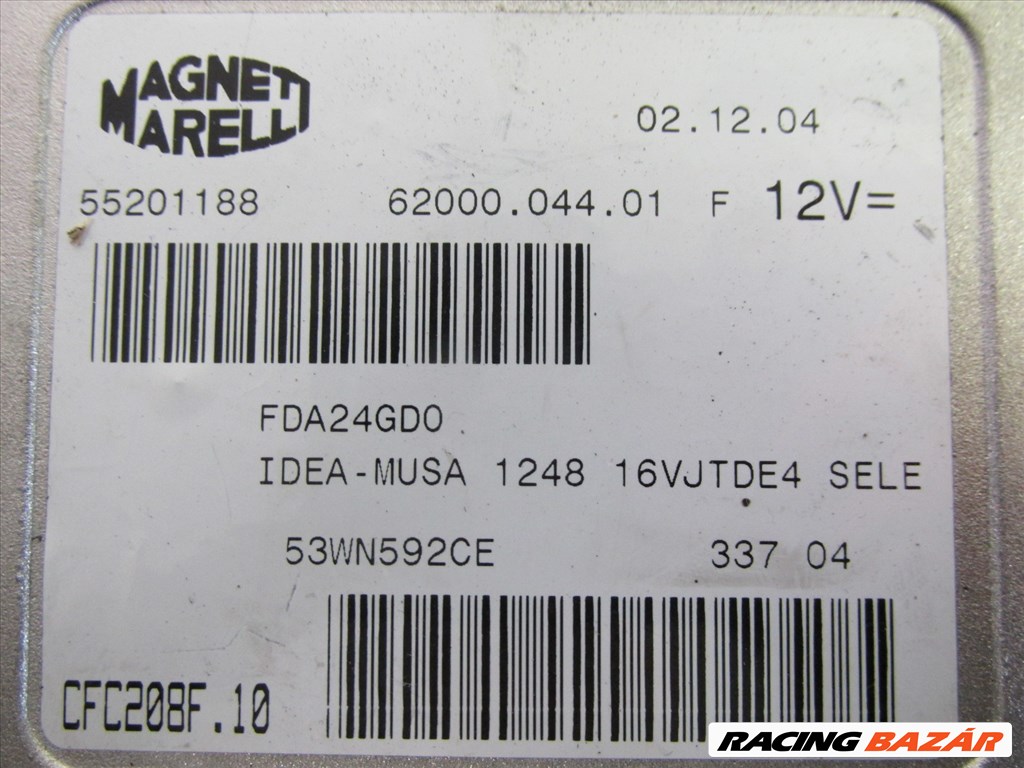 Fiat Idea, Lancia Musa  1,3 16v Mjet motorvezérlő 55201188 2. kép