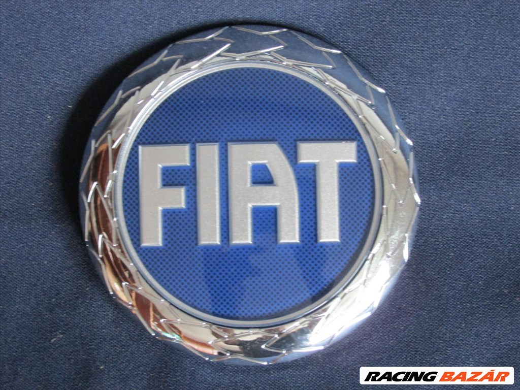 Fiat Grande Punto, Stilo, Croma gyári új kék színű első embléma 98 mm átmérő 46832366 1. kép