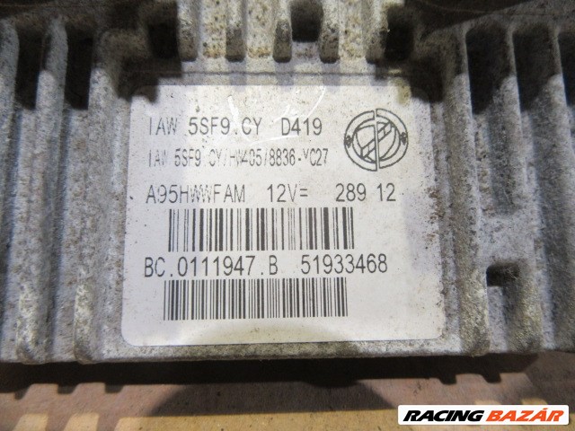 Lancia Ypsilon III. 1,2 8v benzines motorvezérlő 51933468 2. kép
