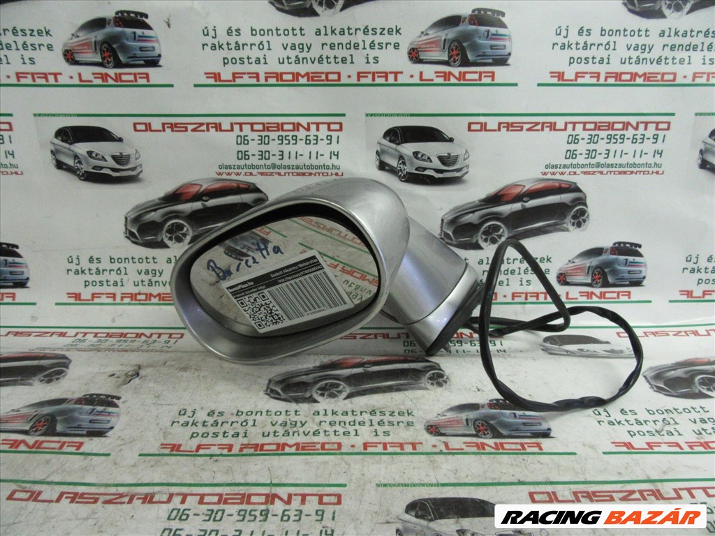 Fiat Barchetta ezüst színű, elektromos,bal oldali tükör 4. kép