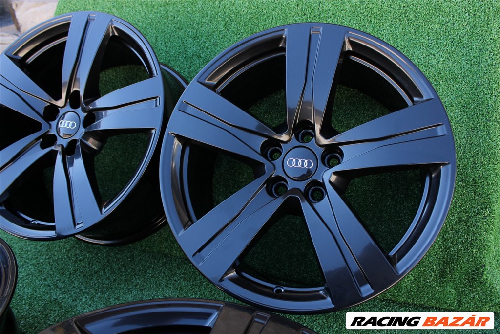 R18 5x112 (66.5) Original Audi 8J ET25 Black 18" gyári, új, eredeti alufelni szett 2. kép