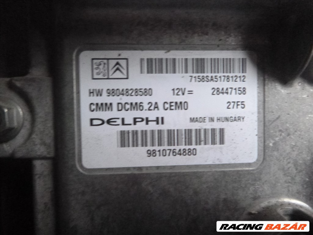 143343 Citroen DS5 2,0 Diesel 2011-2018 Motorvezérlő  9806687980 automata váltós  7158SA51781212 3. kép
