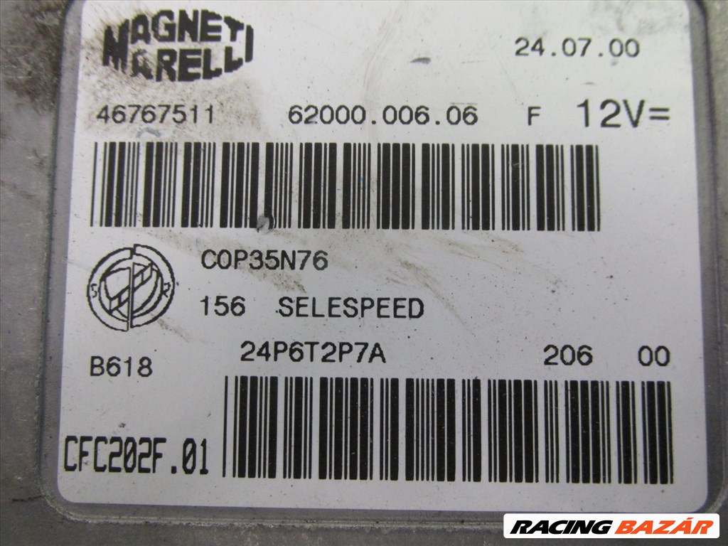 Alfa Romeo 156 2,0 16v ts selespeed váltóvezérlő elektronika 46767511 2. kép