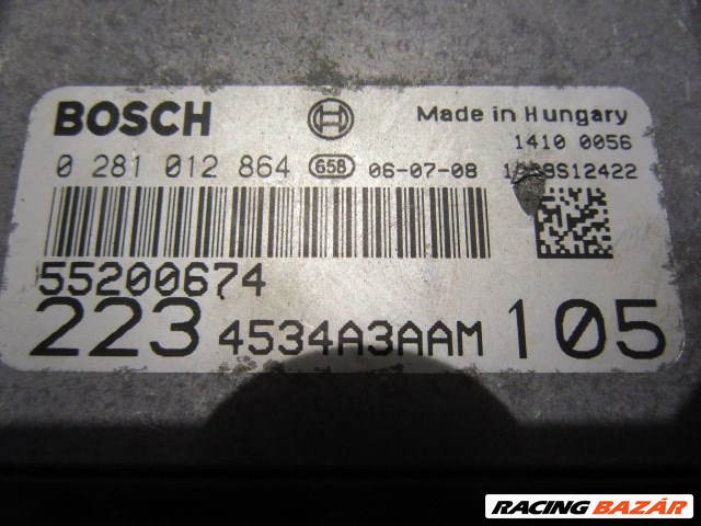 25999 Fiat Doblo II. 1,9 8v Diesel motorvezérlő szett 0281012864 , 55200674 2. kép