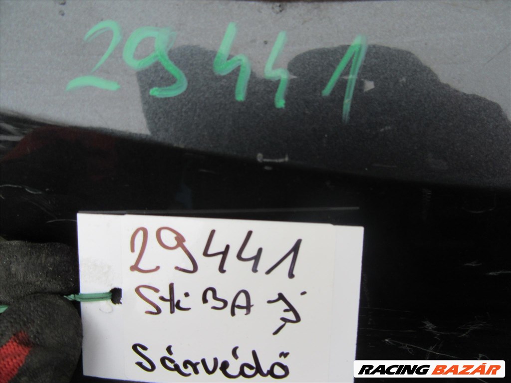 29441 Fiat Stilo 3 ajtós, kékes szürke színű, jobb első sárvédő a képen látható sérüléssel 51717860 3. kép