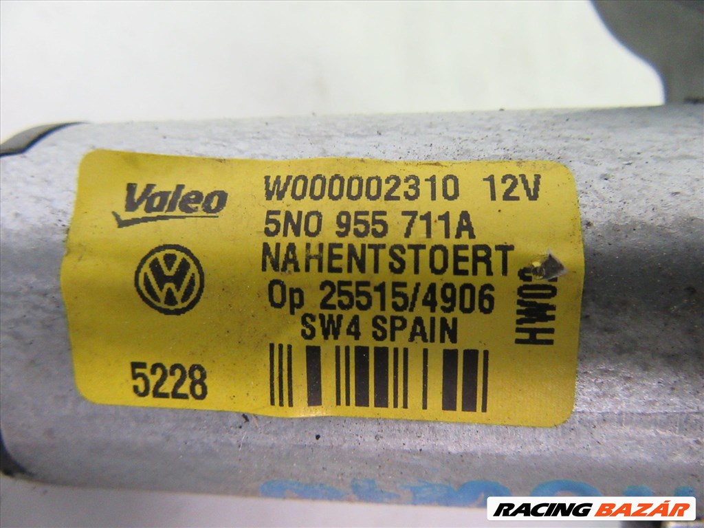 114294 Volkswagen Tiguan Hátsó ablaktörlő motor 5n0 955711a 4. kép