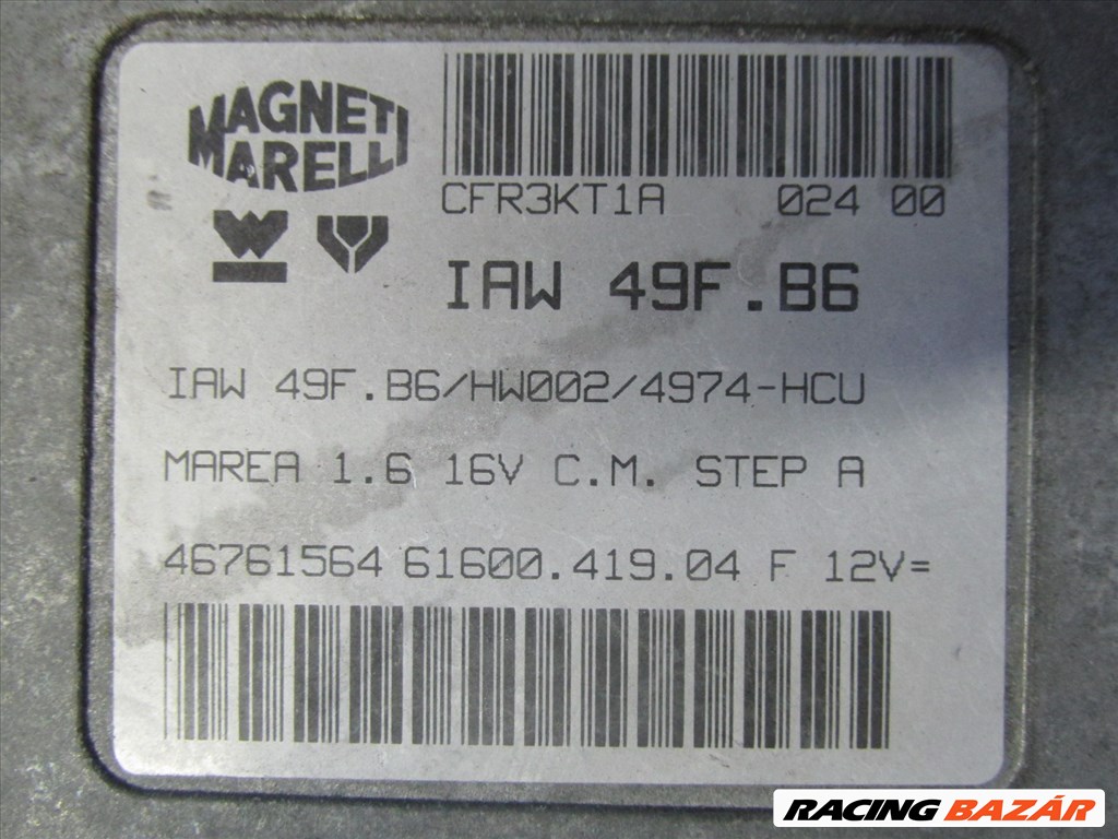 72071 Fiat Marea 1,6 benzin motorvezérlő szett 46761564 3. kép