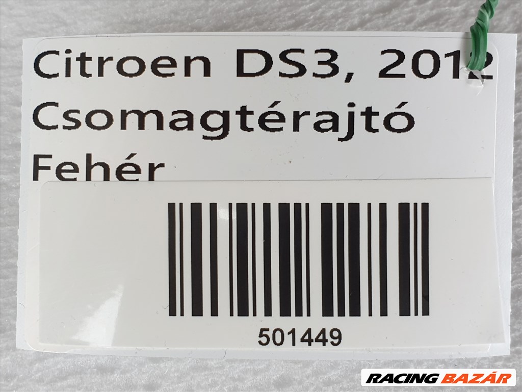 501449  Citroen DS3, 2012, Csomagtérajtó 9. kép