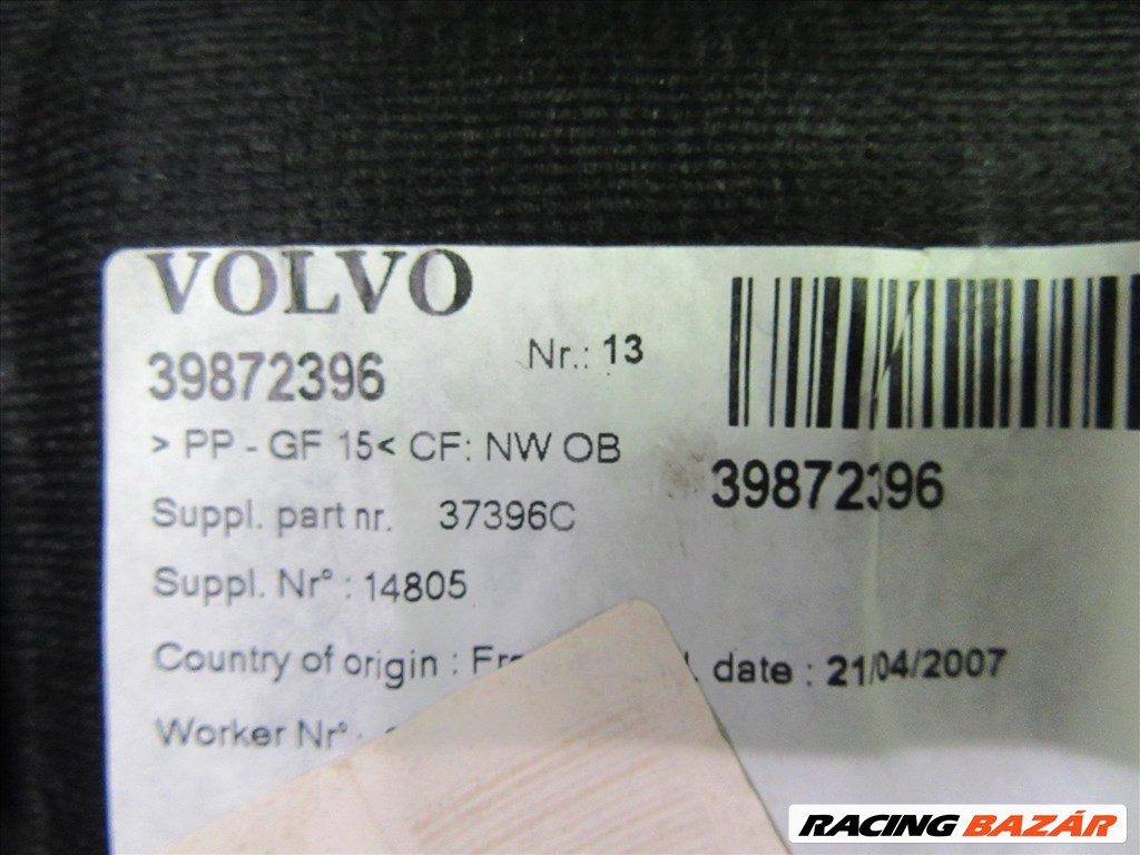105059 Volvo C30 csomagtér padlókárpit 39872396 3. kép