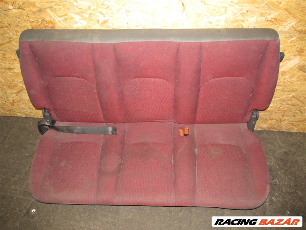 170497 Fiat Doblo 2000-2009 bordó színű, szövet, középső üléssor 2. kép