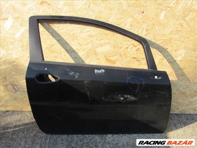 98155 Fiat Grande Punto 3 ajtós, fekete színű jobb oldali ajtó a képen látható sérüléssel 