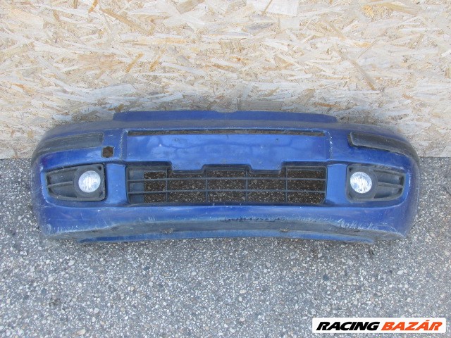 94433 Fiat Panda II. 2003-2012 kék színű első lökhárító, a képen látható sérüléssel  1. kép