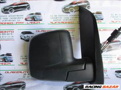 Fiat Fiorino fekete színű, műanyag,manual , jobb külső tükör