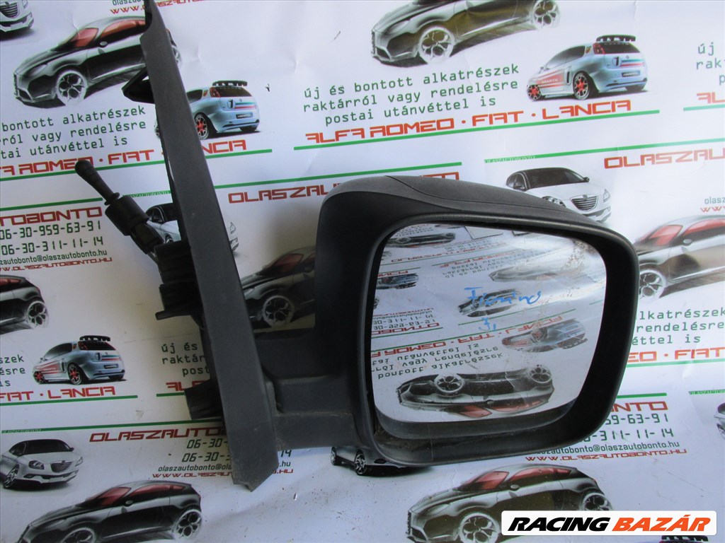 Fiat Fiorino fekete színű, műanyag,manual , jobb külső tükör 5. kép