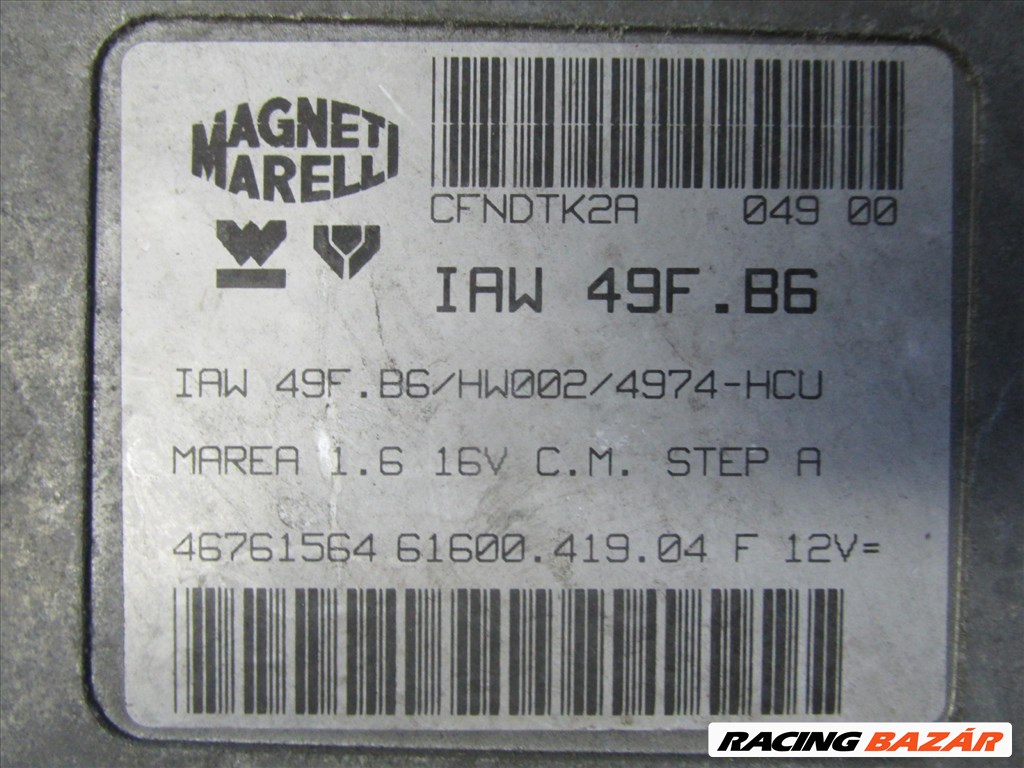 72077 Fiat Marea 1,6 benzin motorvezérlő szett 46761564 2. kép