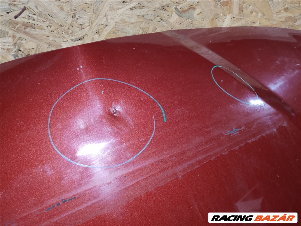 163090 Alfa Romeo 156 1997-2003 bordó színű motorháztető , a képen látható sérüléssel 60619330 3. kép