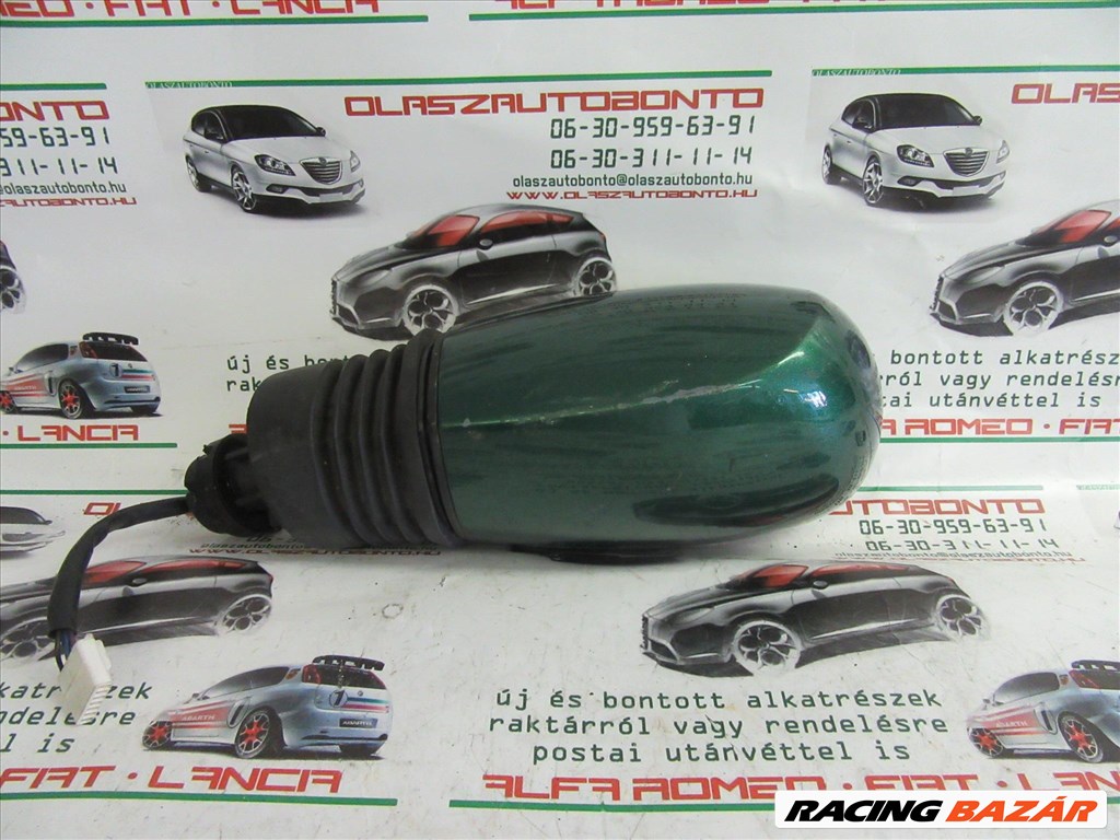 Fiat Punto II. III. zöld  színű, elektromos, bal oldali tükör 1. kép