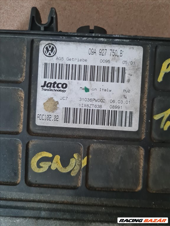 Volkswagen Golf IV Automata váltó elektronika 09A927750B 10. kép