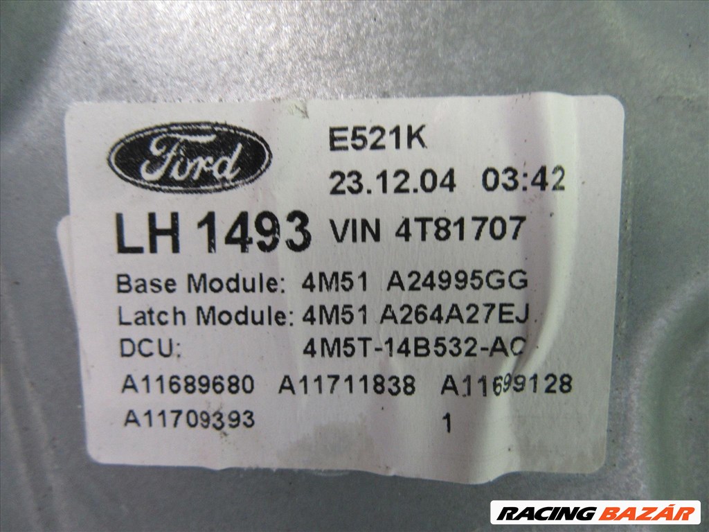 Ford Focus 2005-2009 5 ajtós jobb hátsó elektromos ablakemelő szerkezet 4M51A24995 3. kép