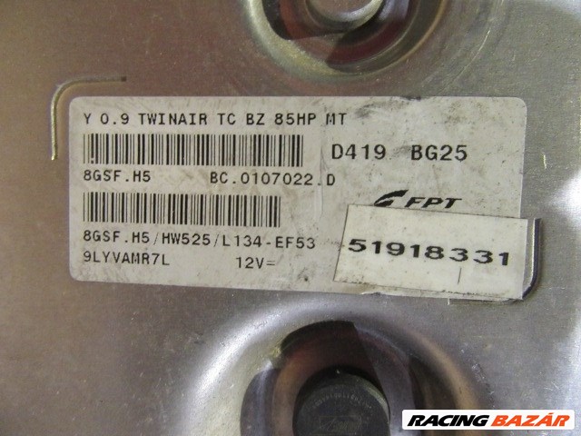 Lancia Ypsilon III. 900cm3 benzin motorvezérlő 51918331 2. kép