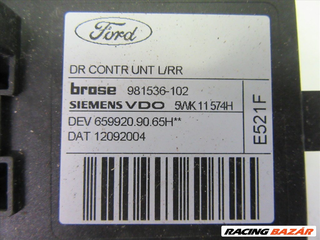 Ford Focus 5 ajtós jobb hátsó ablakemelő motor 5WK11574H 4. kép
