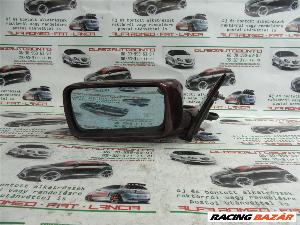 Lancia Kappa bordó színű, elektromos, bal oldali tükör 6. kép