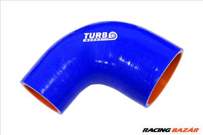 Szilikon Cső 90 Fokos Szűkítő TurboWorks PRO 57-70mm, Kék