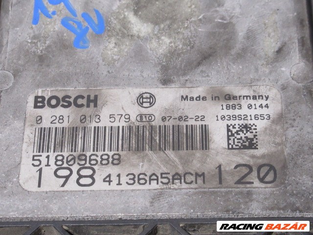 109255 Fiat Bravo 2007-2014 1,9 8v Mjet motorvezérlő szett 51809688 8. kép