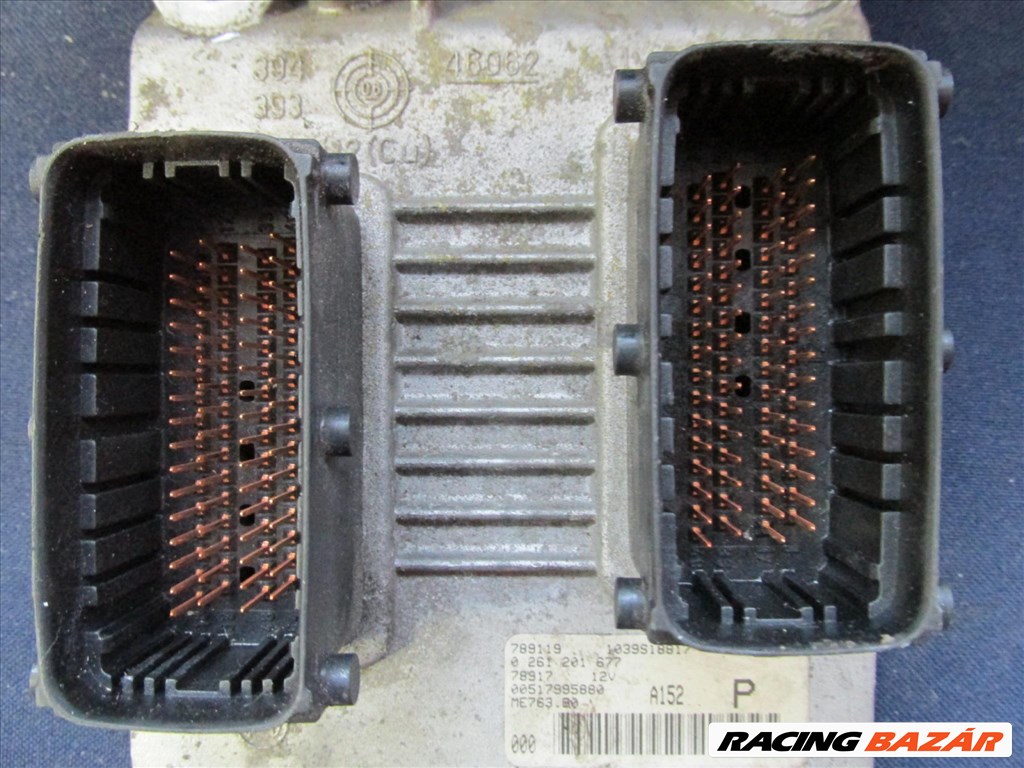 Fiat Panda 2003-2012 1,4 16v  benzin motorvezérlő 51799588, 0261201677 2. kép