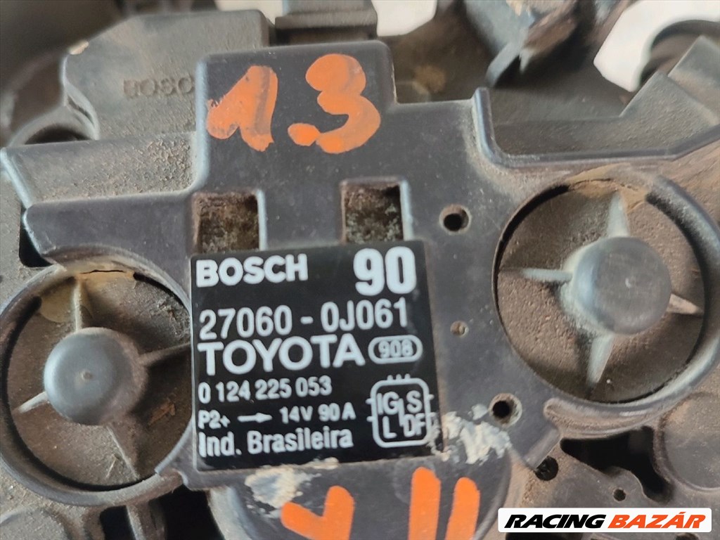 Toyota Yaris (XP90) generátor  270600j061 4. kép