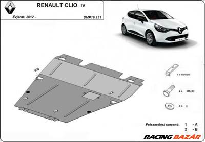 Renault Clio IV, 2012-2018 - Motorvédő lemez