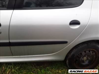 Peugeot 206 Bal Hátsó Ajtó Ezüst