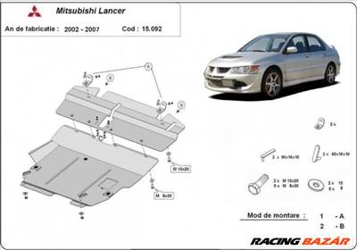Mitsubishi Lancer, 2002-2007 - Motorvédő lemez