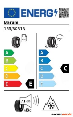 Barum Quartaris 5 155/80 R13 79T M+S 3PMSF négyévszakos gumi 2. kép
