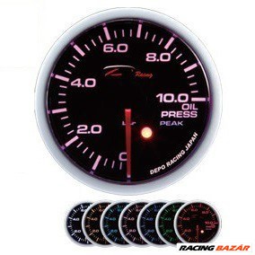 DEPO RACING SKPK 60mm - Olajnyomásmérő óra 1. kép