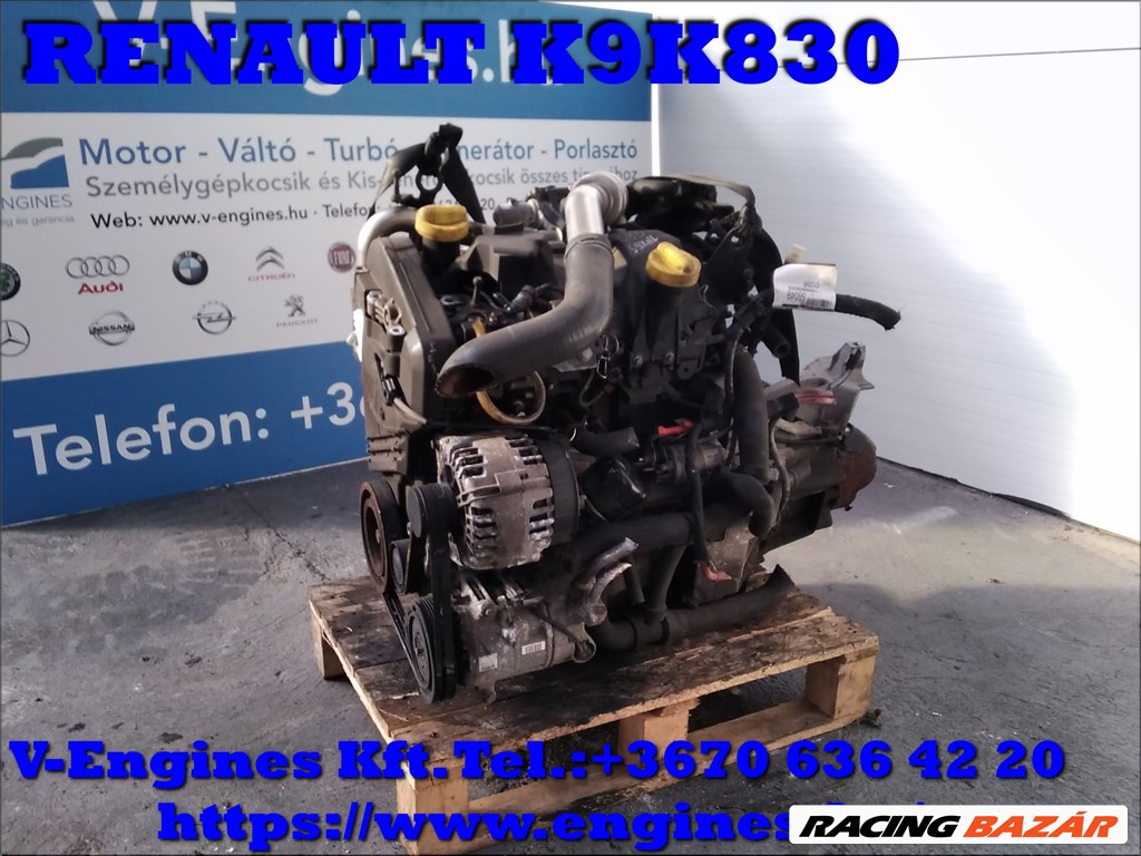  RENAULT K9K 830 bontott motor 2. kép