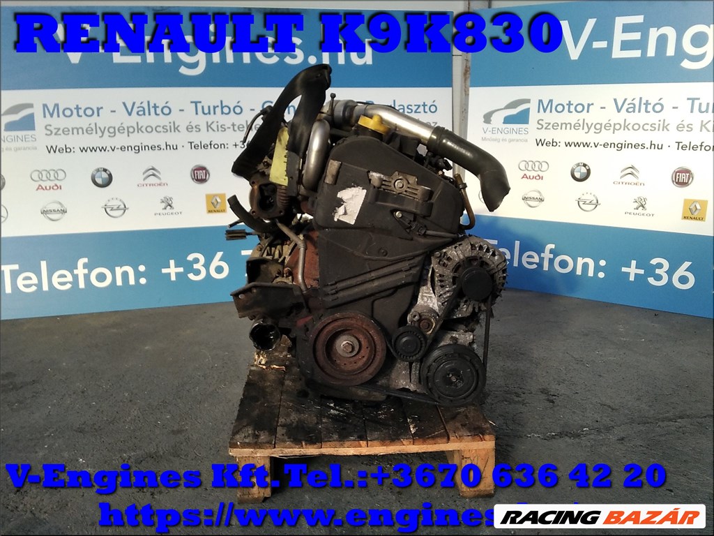  RENAULT K9K 830 bontott motor 1. kép