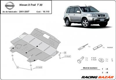 Nissan X-Trail, 2001-2007 - Motorvédő lemez