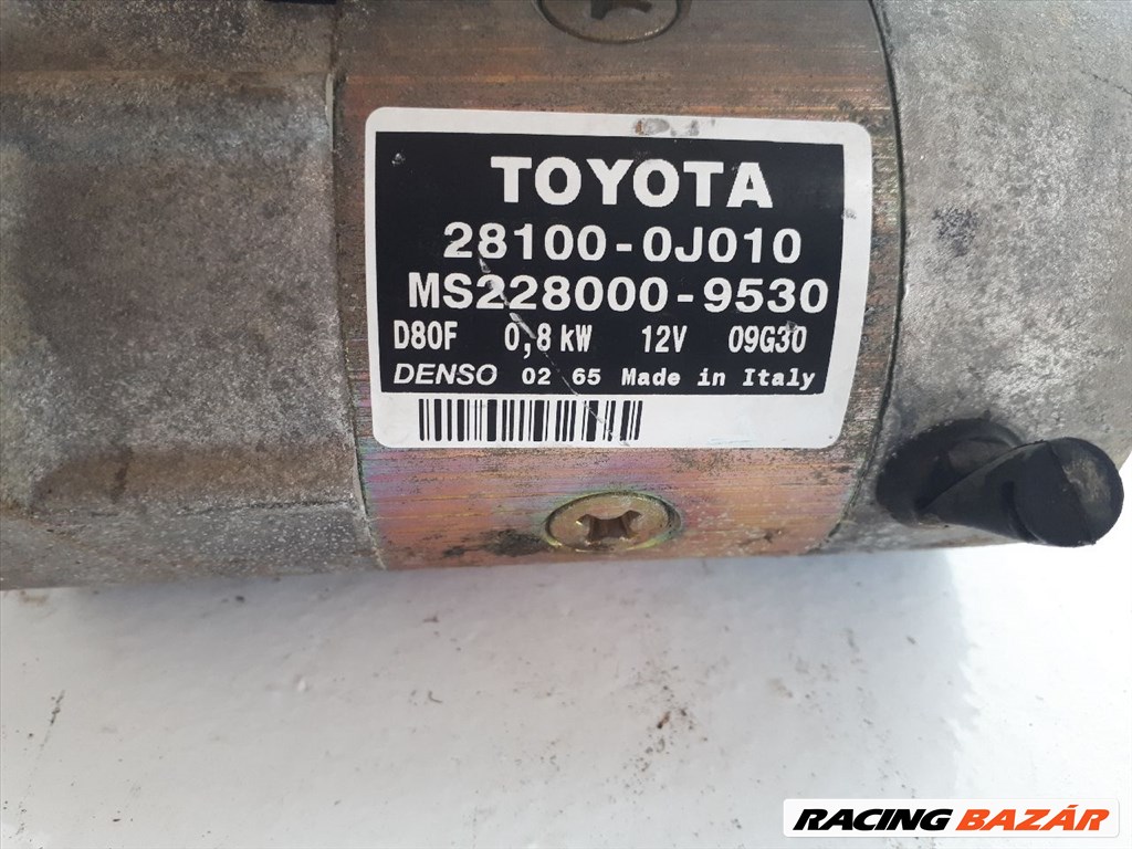 Toyota Yaris (XP10) önindító  281000j010 4. kép