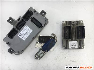 Fiat Stilo 2003-2007 1.6 16v 105 le motorvezérlő szett!<br />ECU+body computer+gyújtáskapcsoló+1 db kulcs 55202544