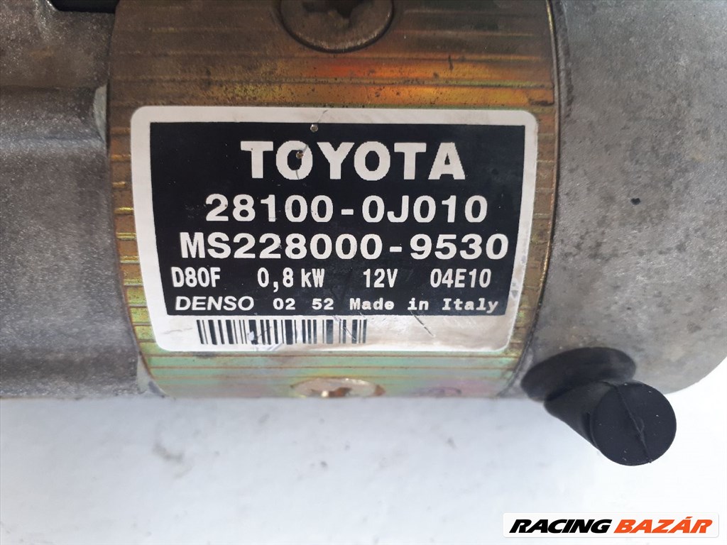 Toyota Yaris (XP10) önindító  281000j010 4. kép