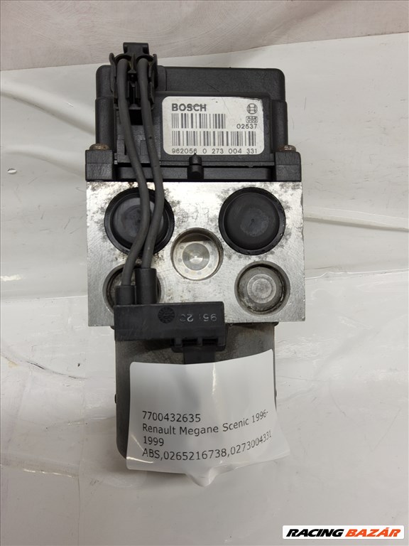 Renault Megane Scenic 1996-1999 ABS 7700432635,0265216738,0273004331  KI-BE SZERELÉST IS VÁLLALUNK! 3. kép
