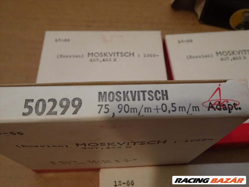 Moszkvics 407 423H dugattyúgyűrű ÚJ 75,9 +0,5mm ve 50299 9. kép
