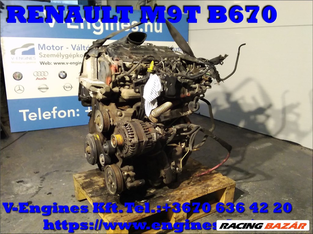 RENAULT M9TB 670 bontott motor 2. kép