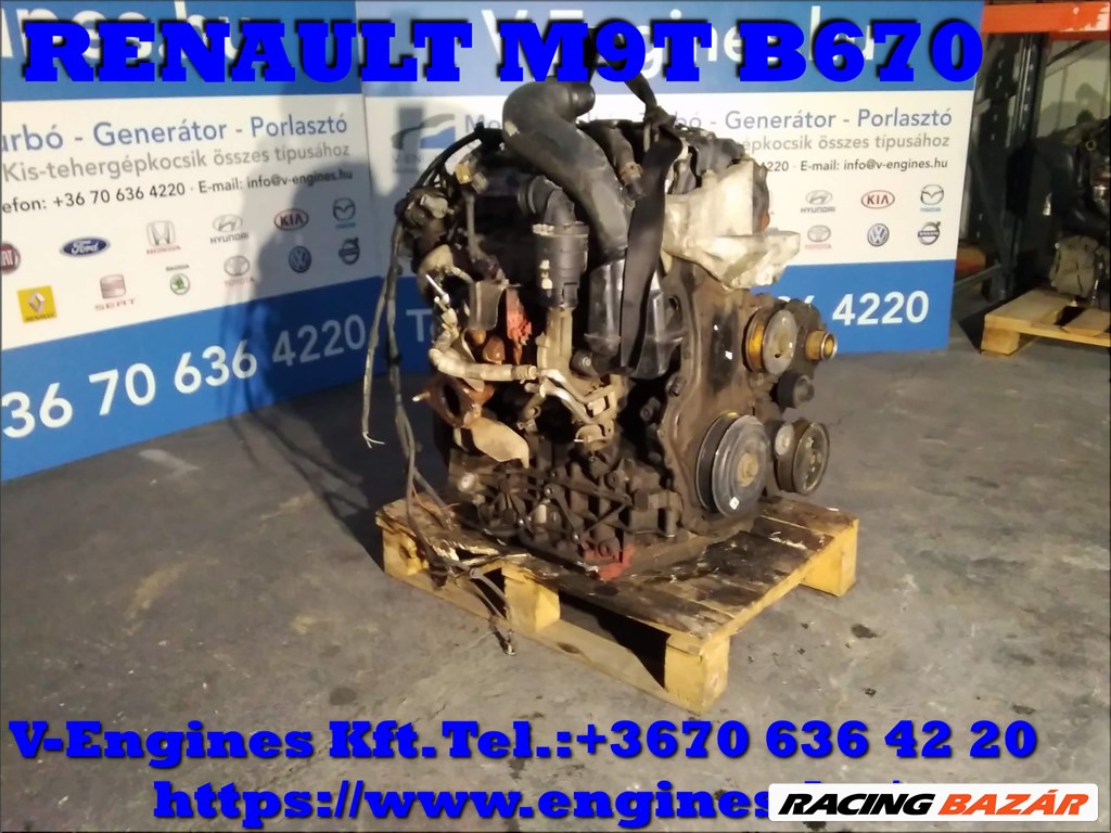 RENAULT M9TB 670 bontott motor 1. kép