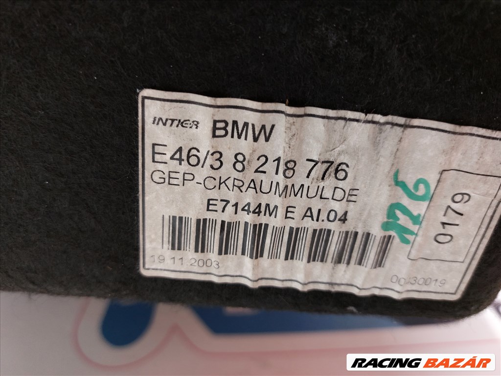 BMW E46 touring pótkerék csomagtér tároló rekesz kárpit takaró eladó (126101) 8218776 3. kép