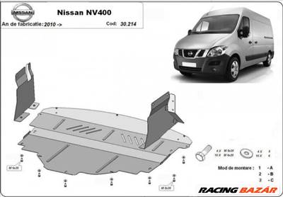 Nissan NV 400, 2010-2018 - Motorvédő lemez