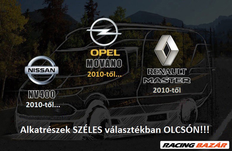Renault Master Opel Movano Nissan NV400 2010- ELSŐ fékbetét FÉKKOPÁS jelző OLCSÓN! 1. kép