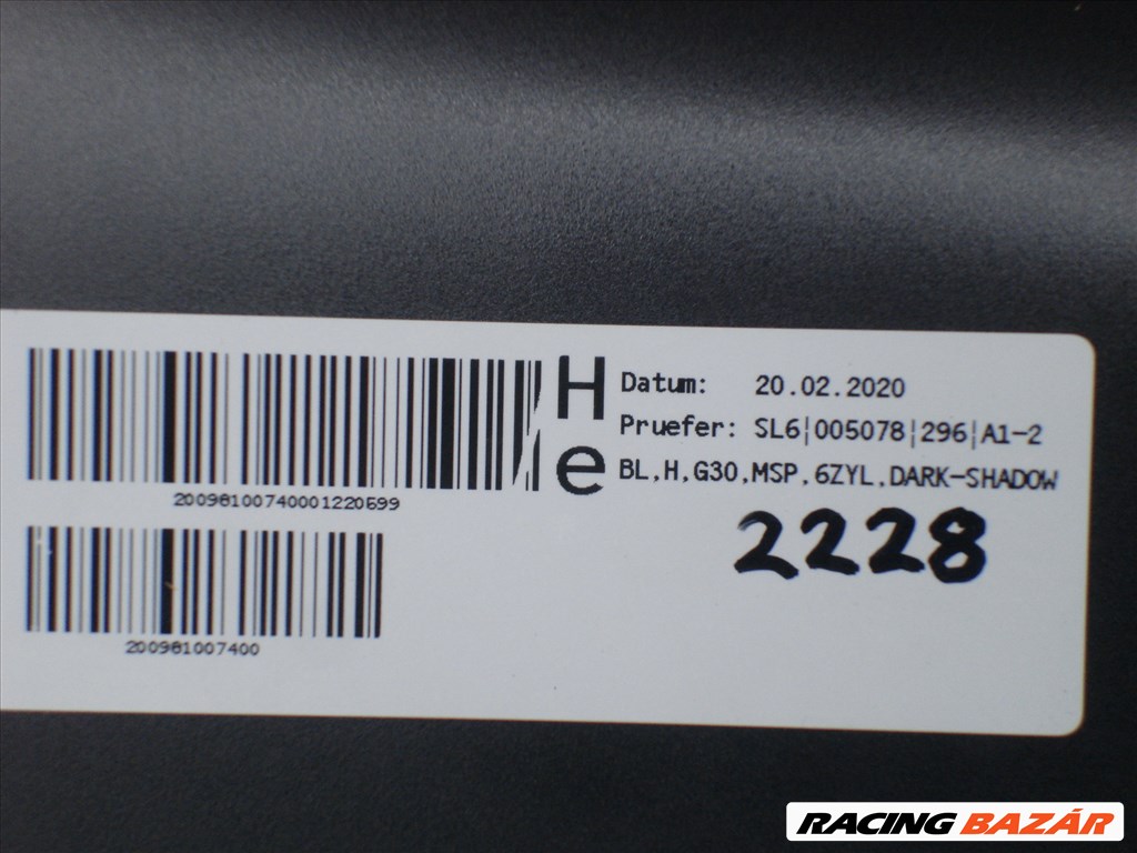 BMW 5-ös G30 G31 Új M-Pakett hátsó lökhárító alsó diffúzor 21754011 2017-től 5. kép